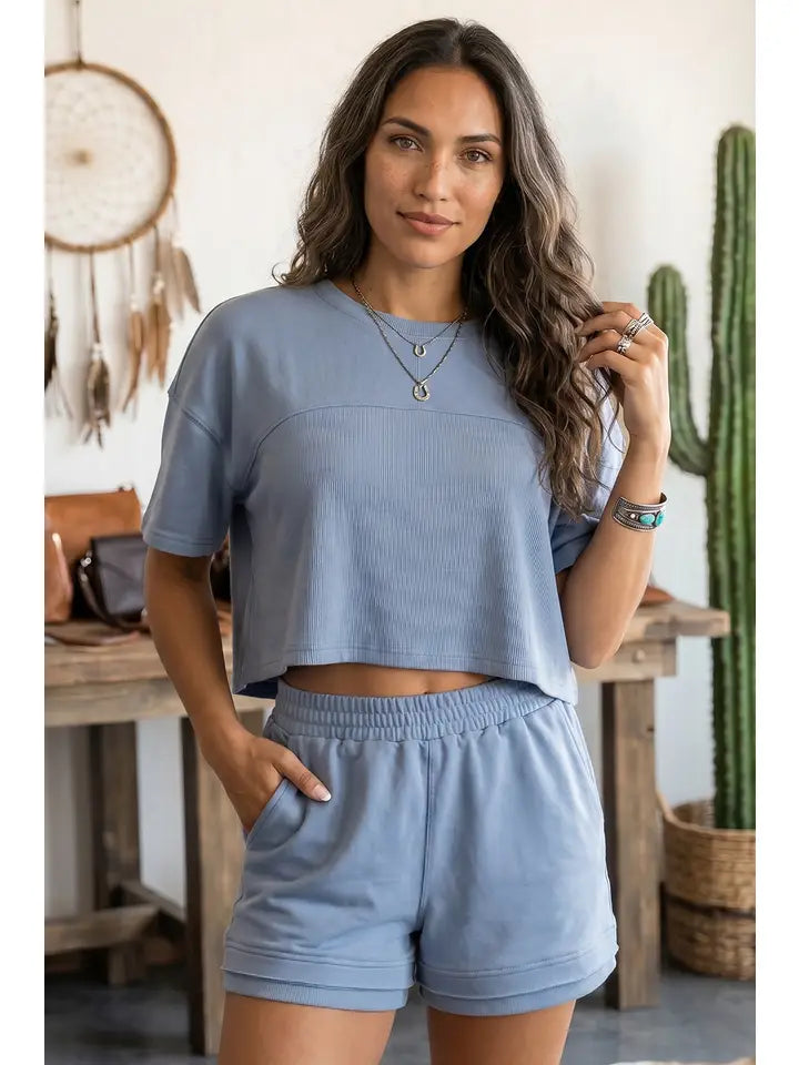 Caroline Set - sky blue
