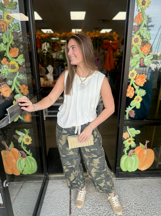 drawstring baby - Washed Camo