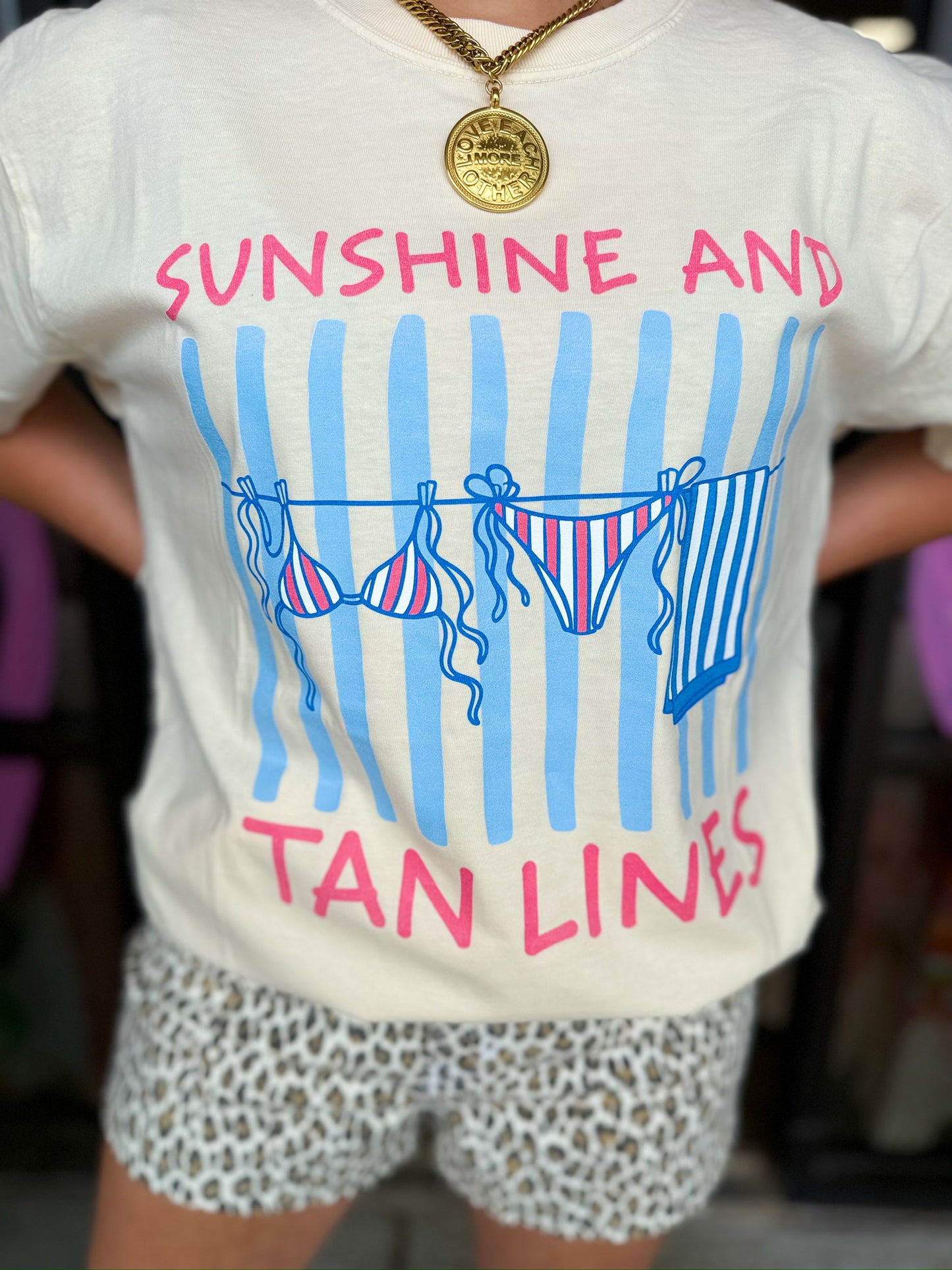 Sunlines and Tanlines Tee