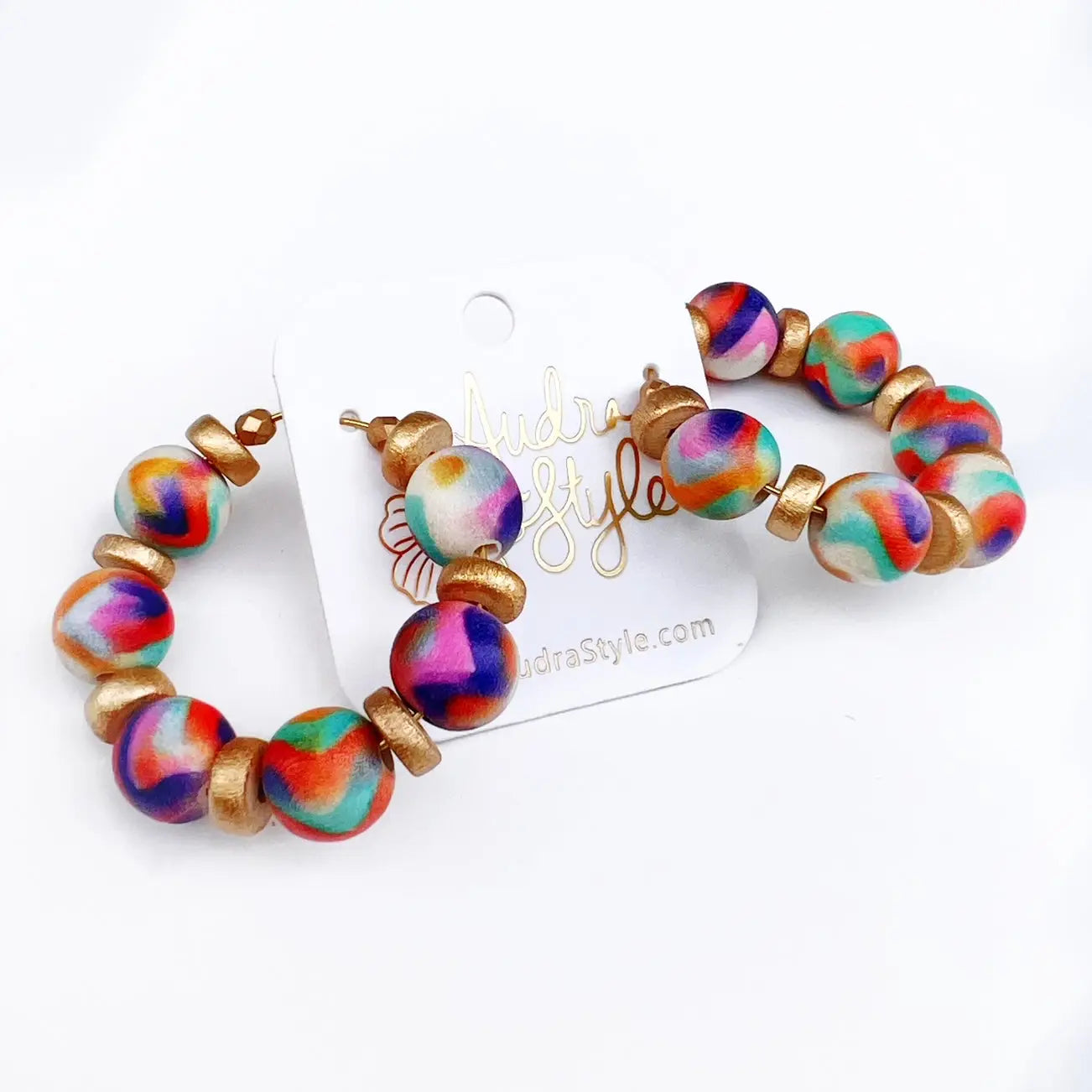 Beaded Hoop Earring