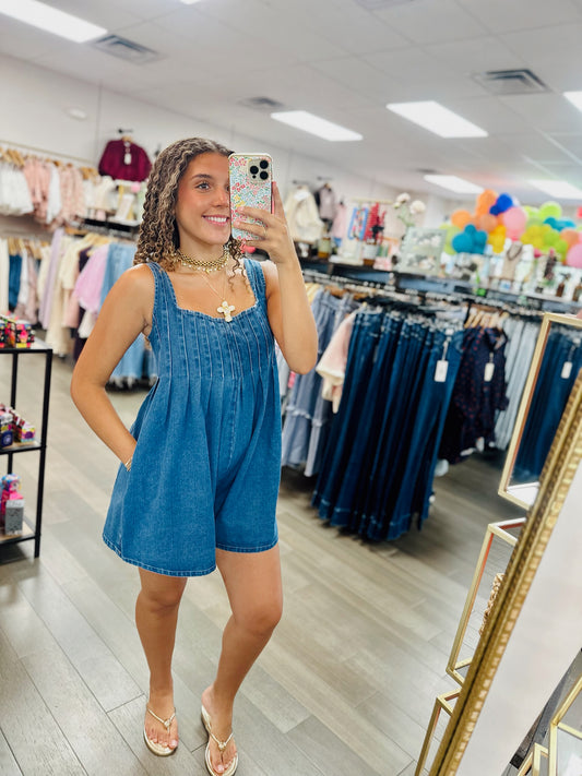 Nelson Denim Romper