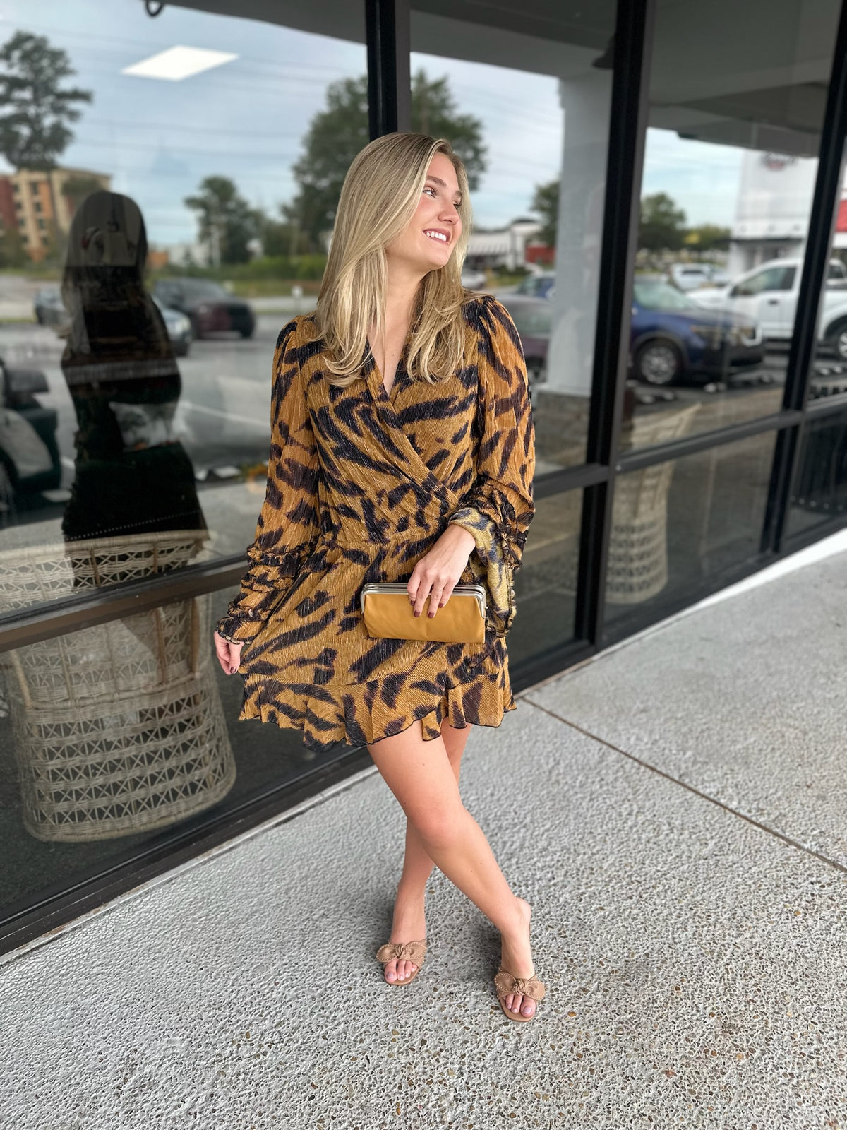 Wild Run Dress - gold/black