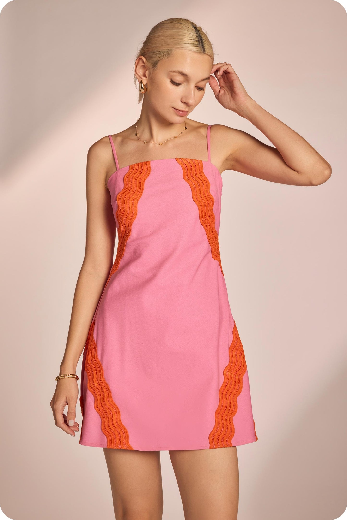 Wavy Baby- Pink/Orange
