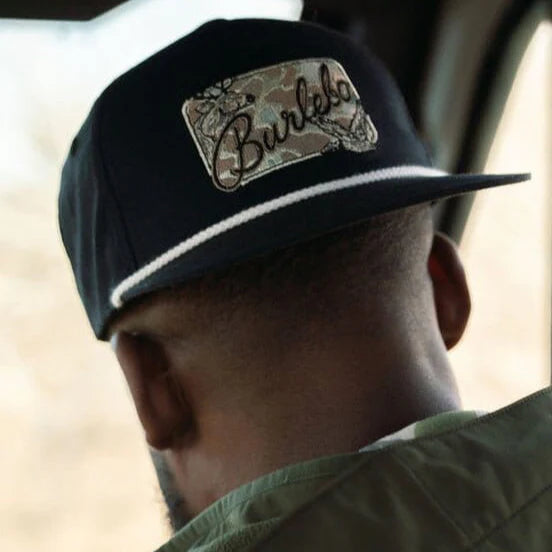 Black Camo Patch Cap