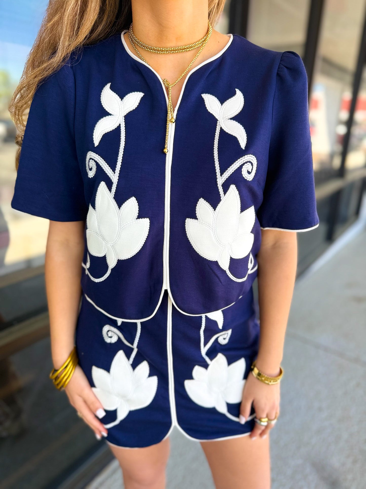 Tell Her Top - Navy