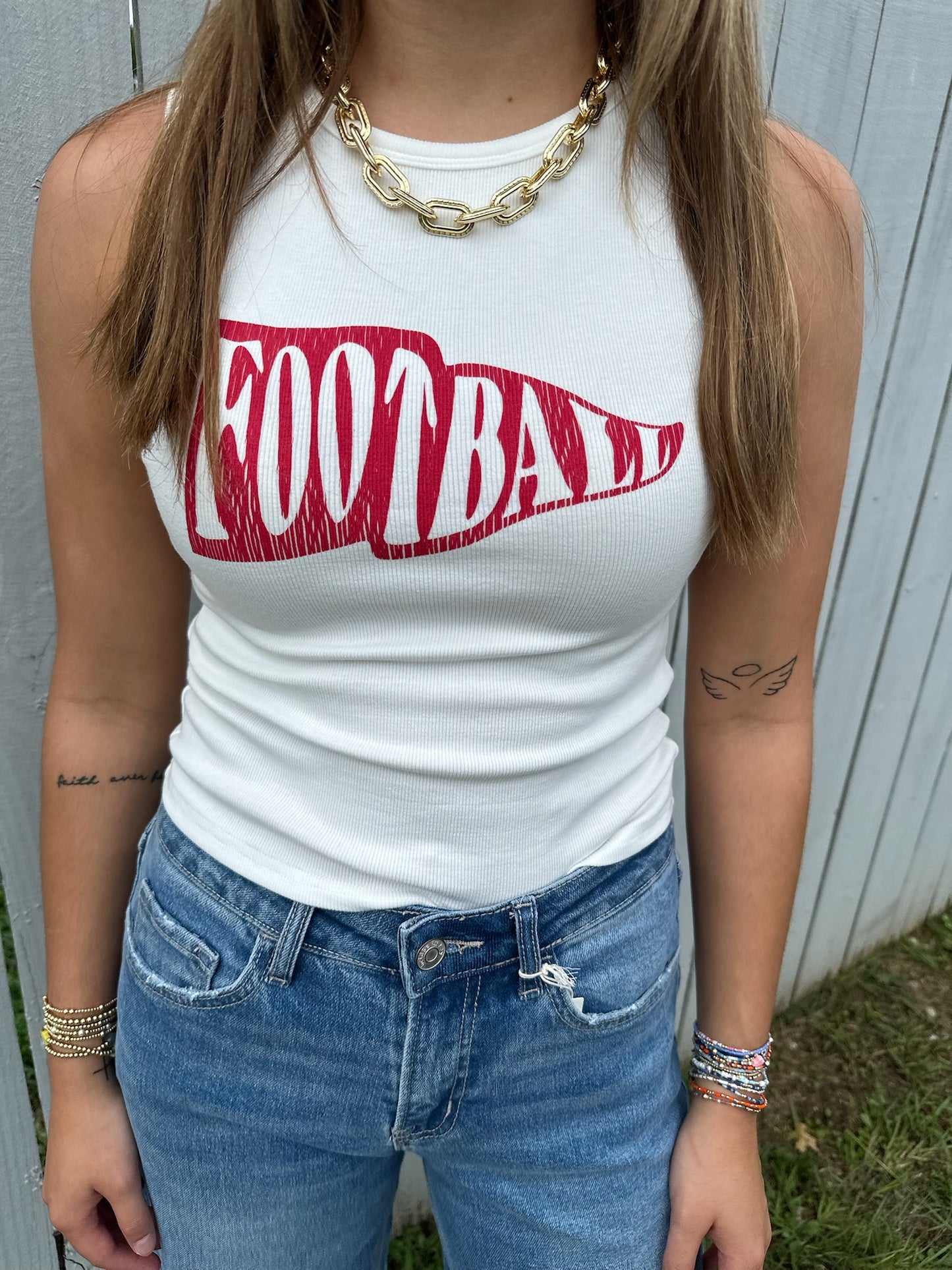 Football Tank Top - red