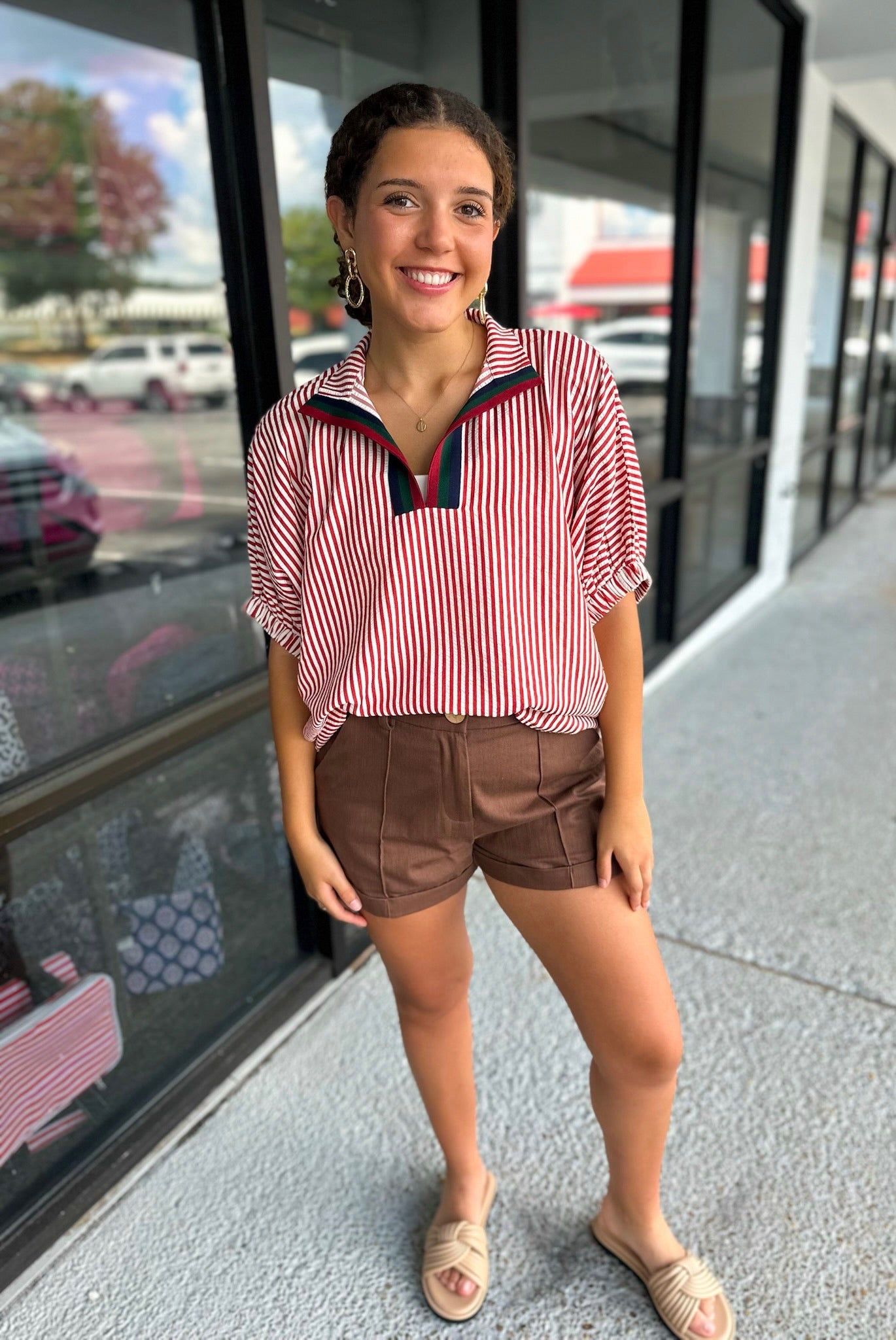 Striped Ribbon Collar