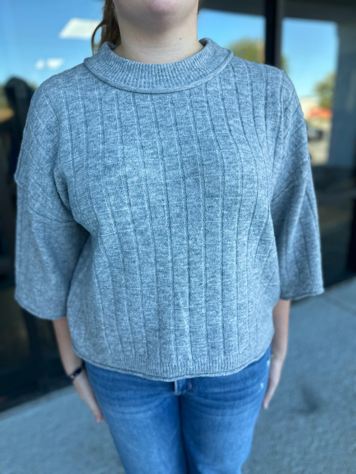 Coffee Date Knit - gray