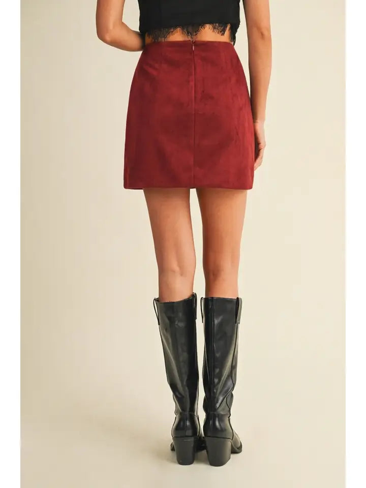In the Stands Skirt - chili red