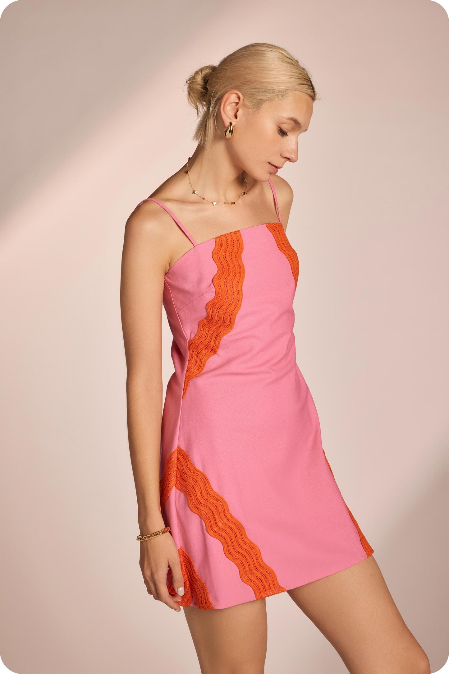 Wavy Baby- Pink/Orange