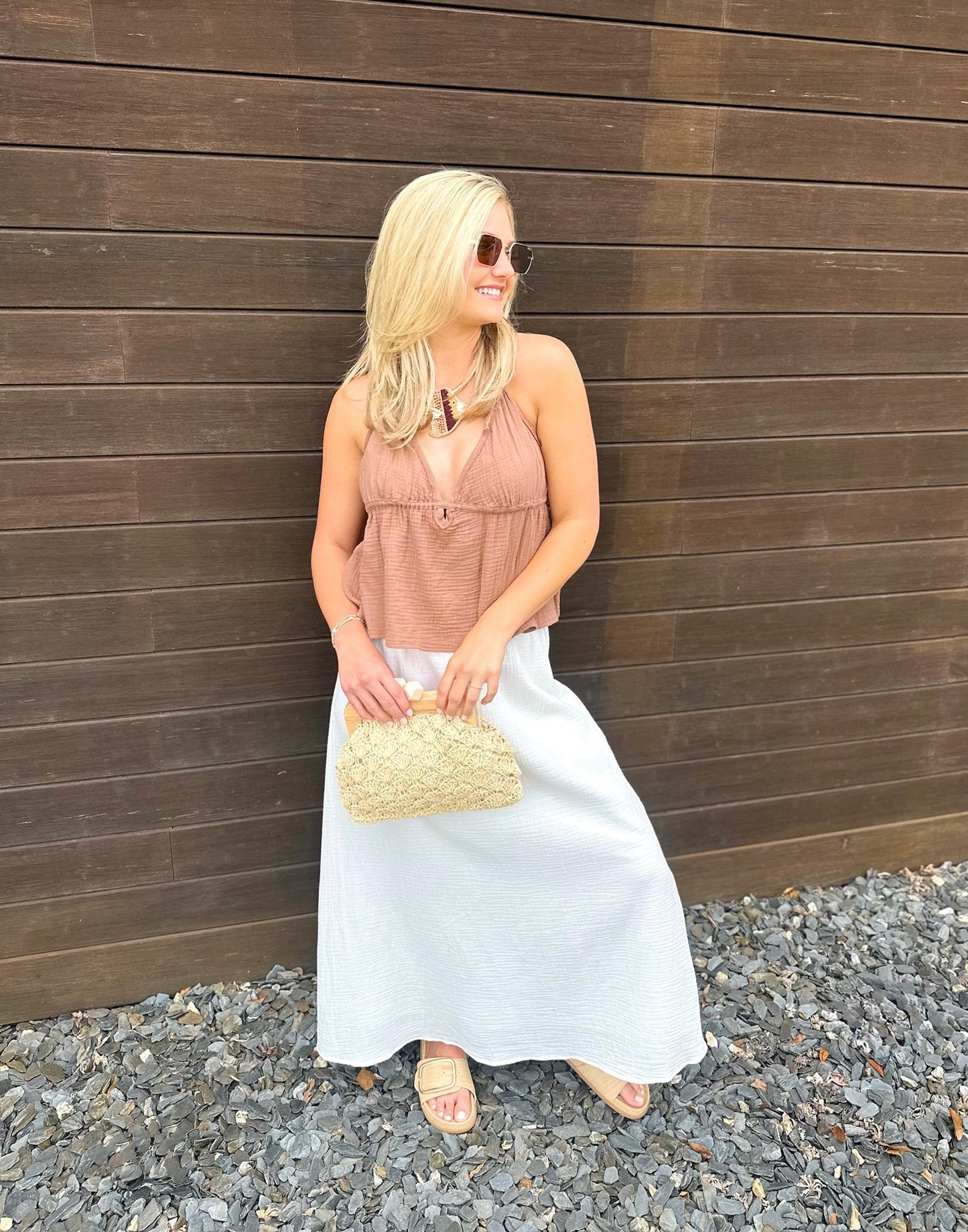 Maria Halter Top - tiramisu