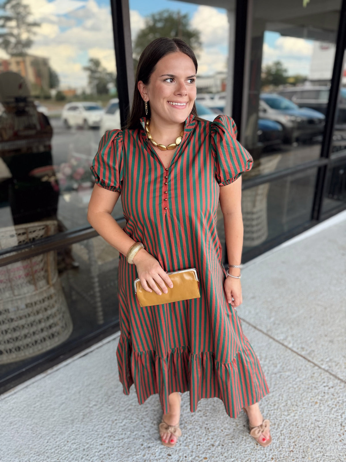 Julie Midi - rust green