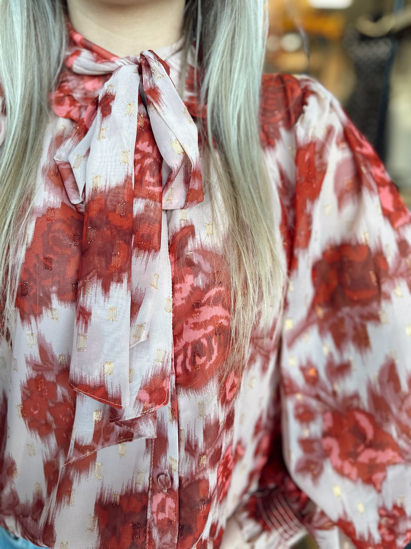 Passion Top-Taupe/Rust