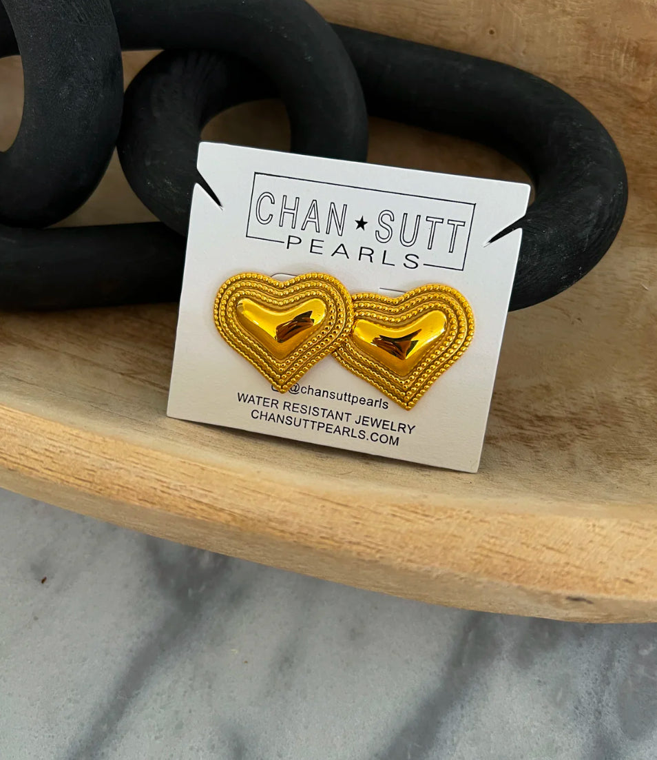 Chunky Heart Earrings