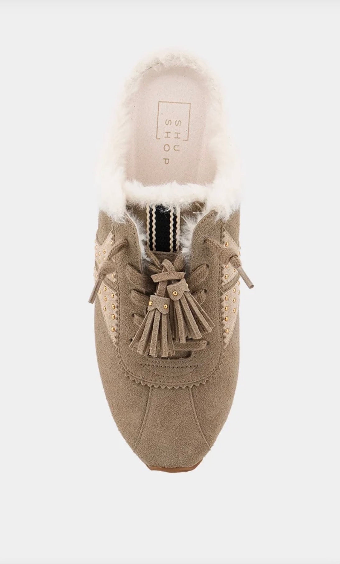 Patsy - taupe suede