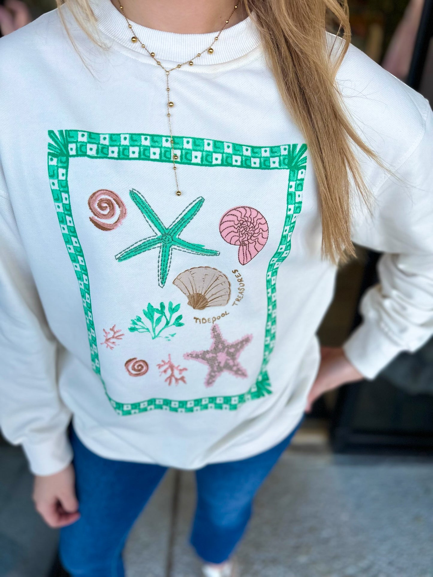 “Sea” Graphic Sweater