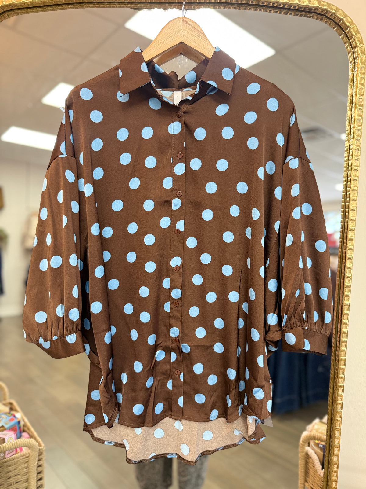 Get Dotted Top - brown mix