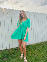 Load image into Gallery viewer, Baby Doll Mini Dress- Green
