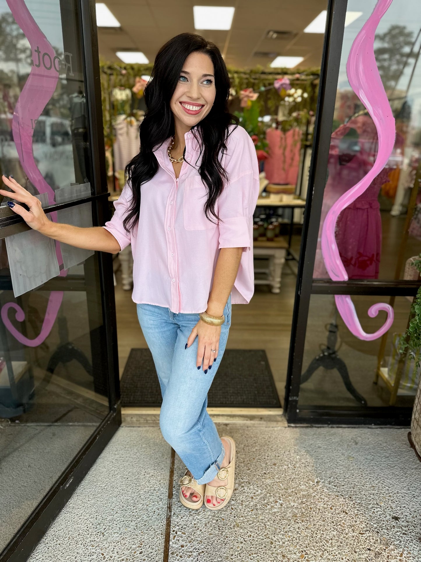Alana Top - cotton candy