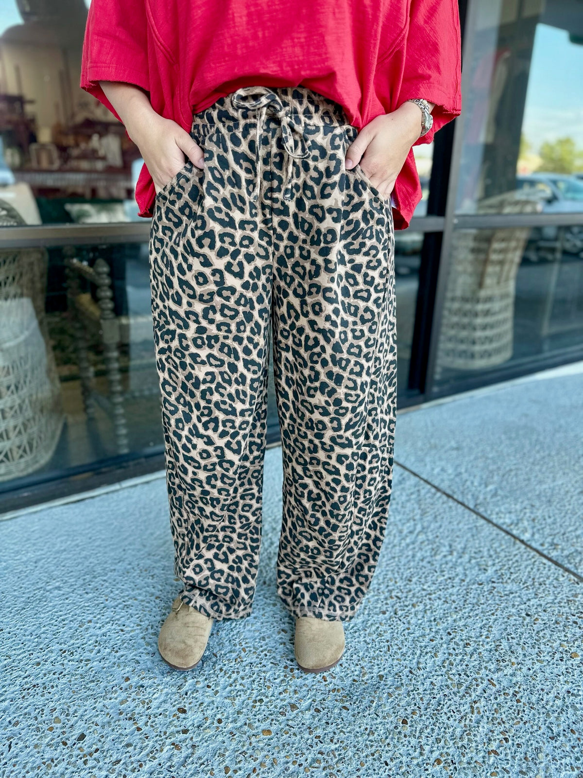 Abstract Barrel Pants