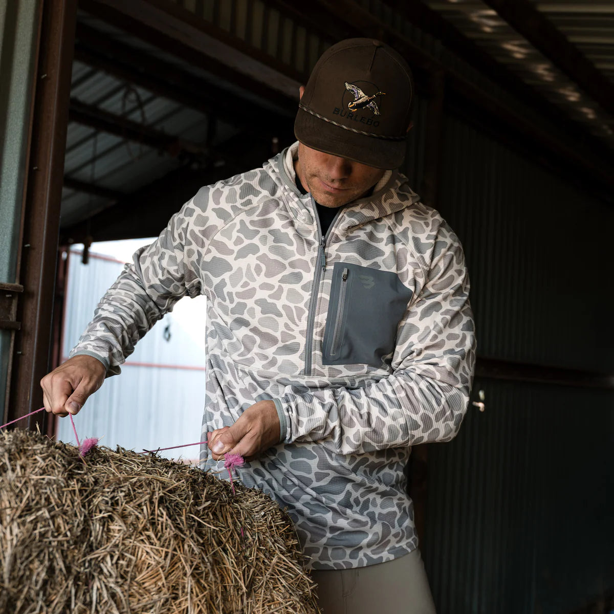 Classic Camo Blaze Tech Quarter Zip