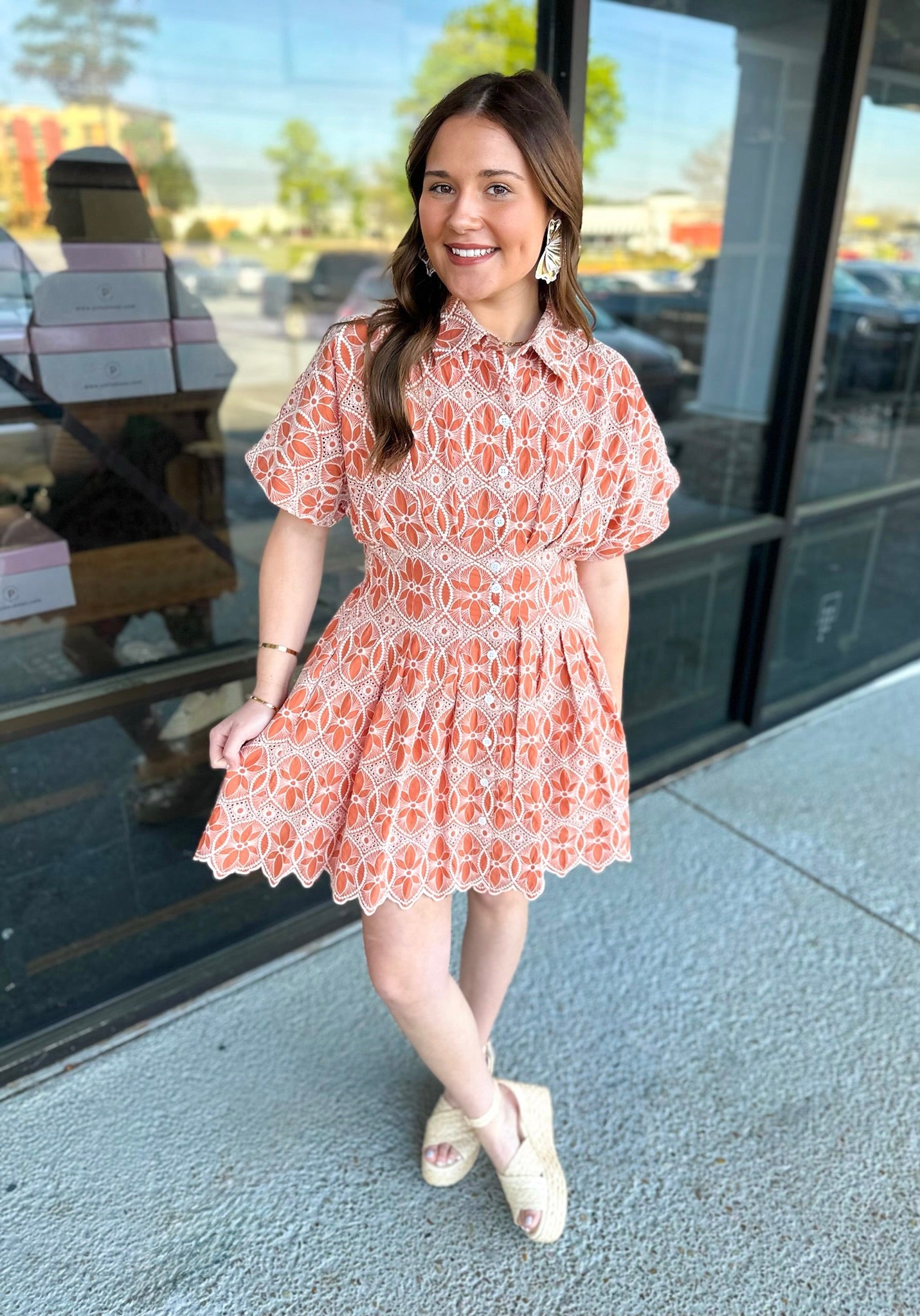 Scalloped Vacay Mini - clay