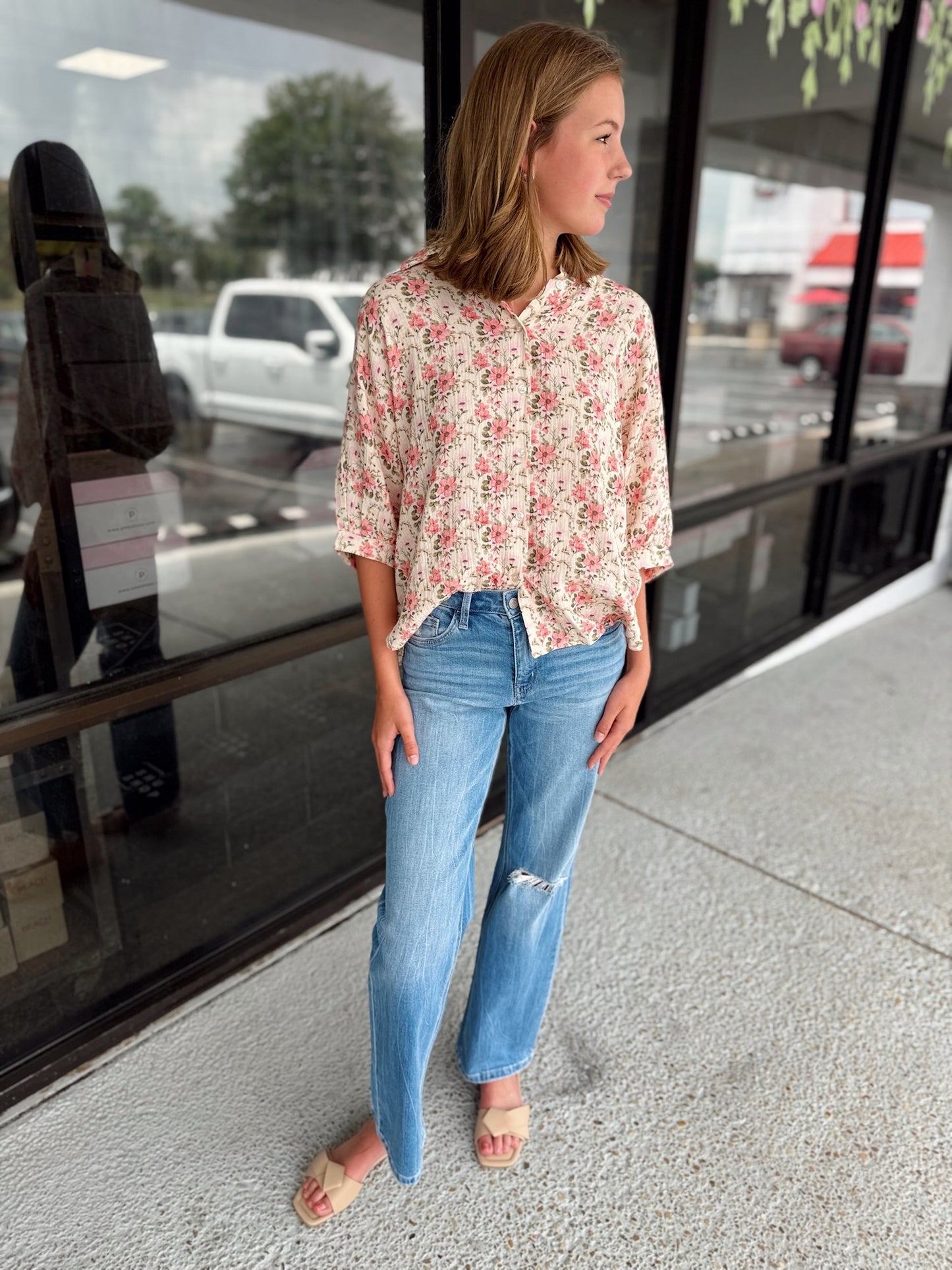Back to School Top - floral