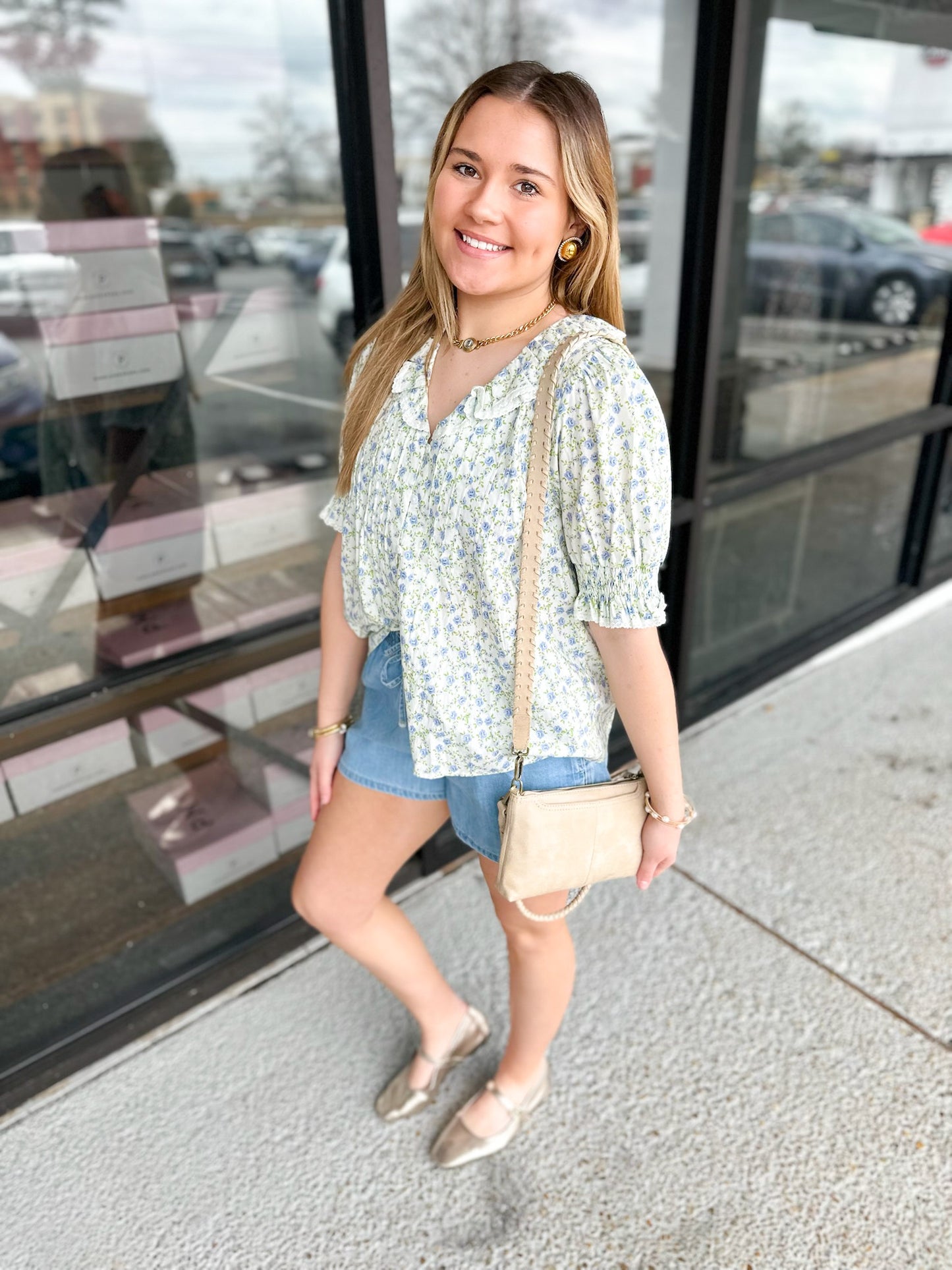 Casey Top - white multi