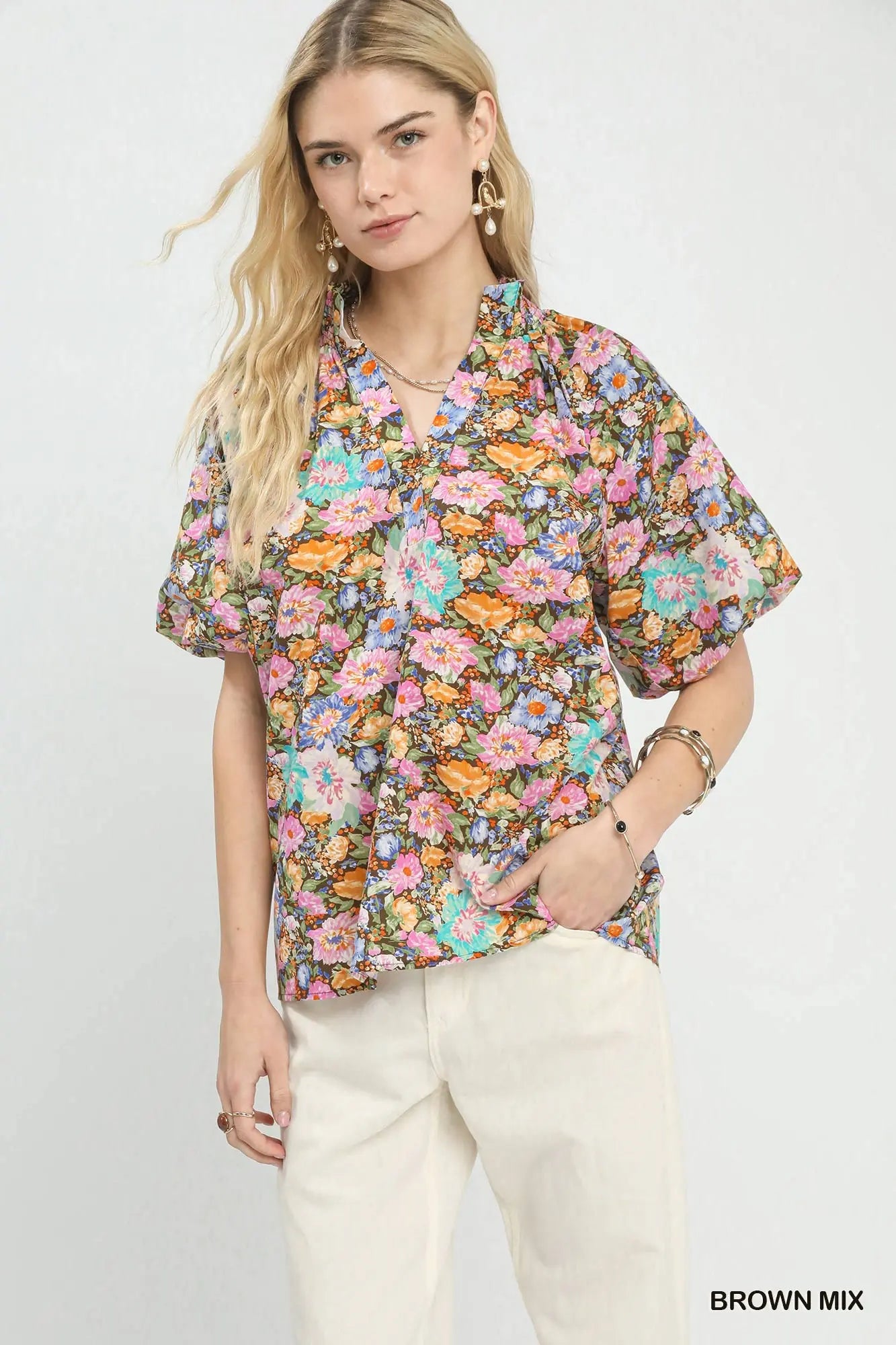 Kennedy Top - Brown Mix