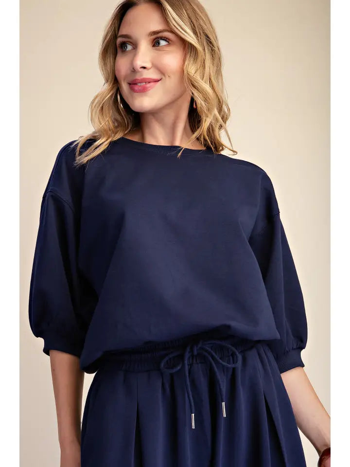 Bubble Bubble Top - navy