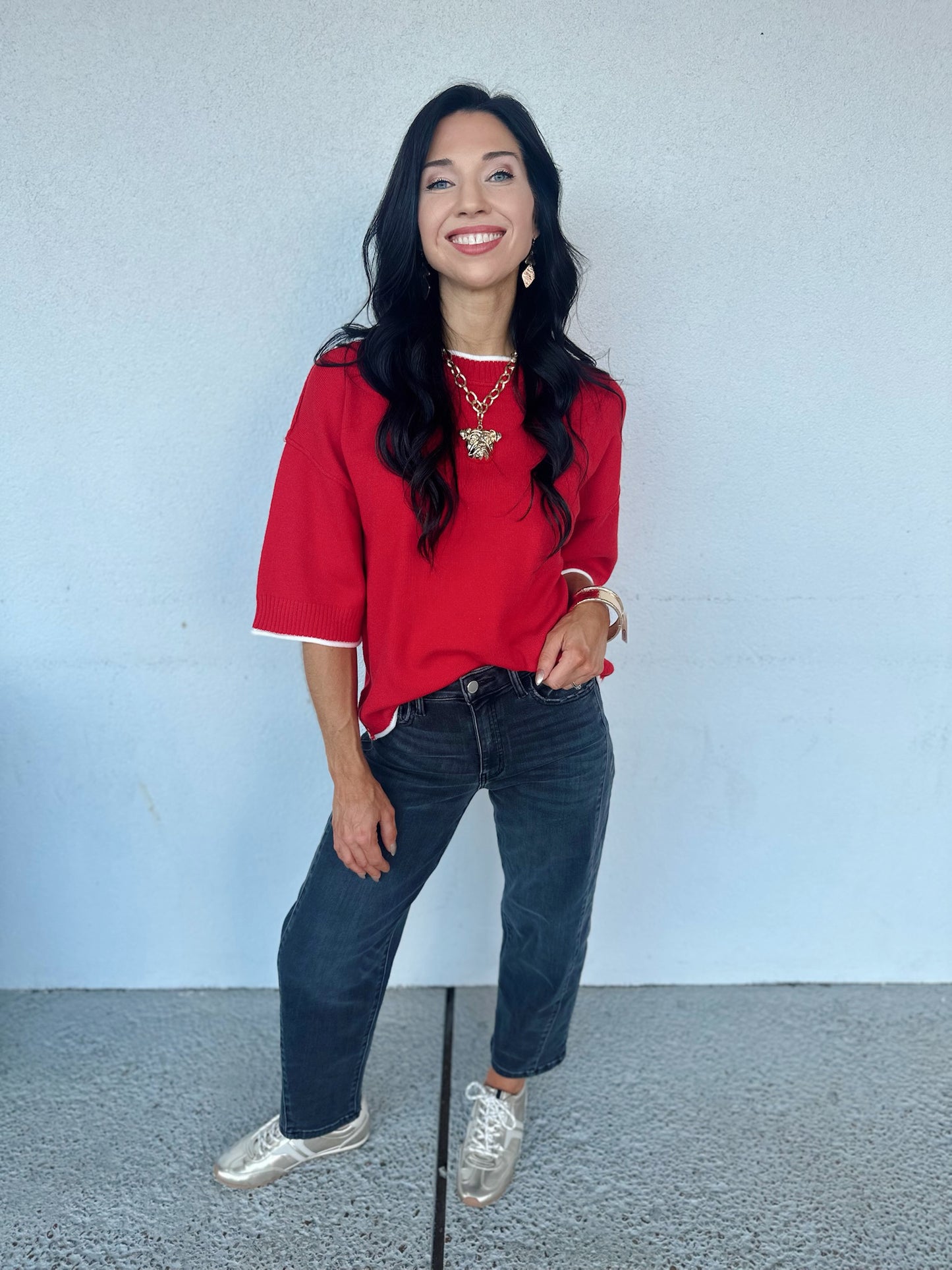 Halftime Cutie Top - red