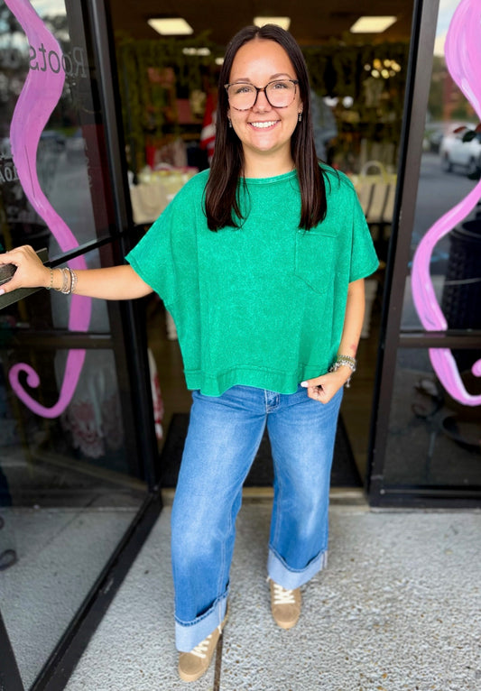 Acid Cutie Top - Kelly green