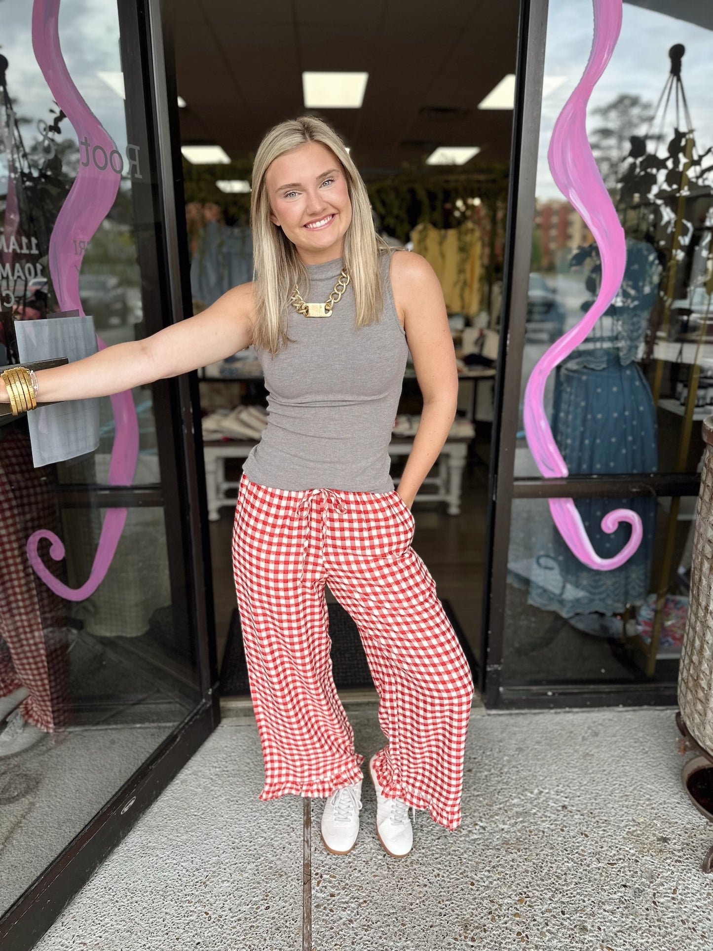 Gingham Kisses - Red