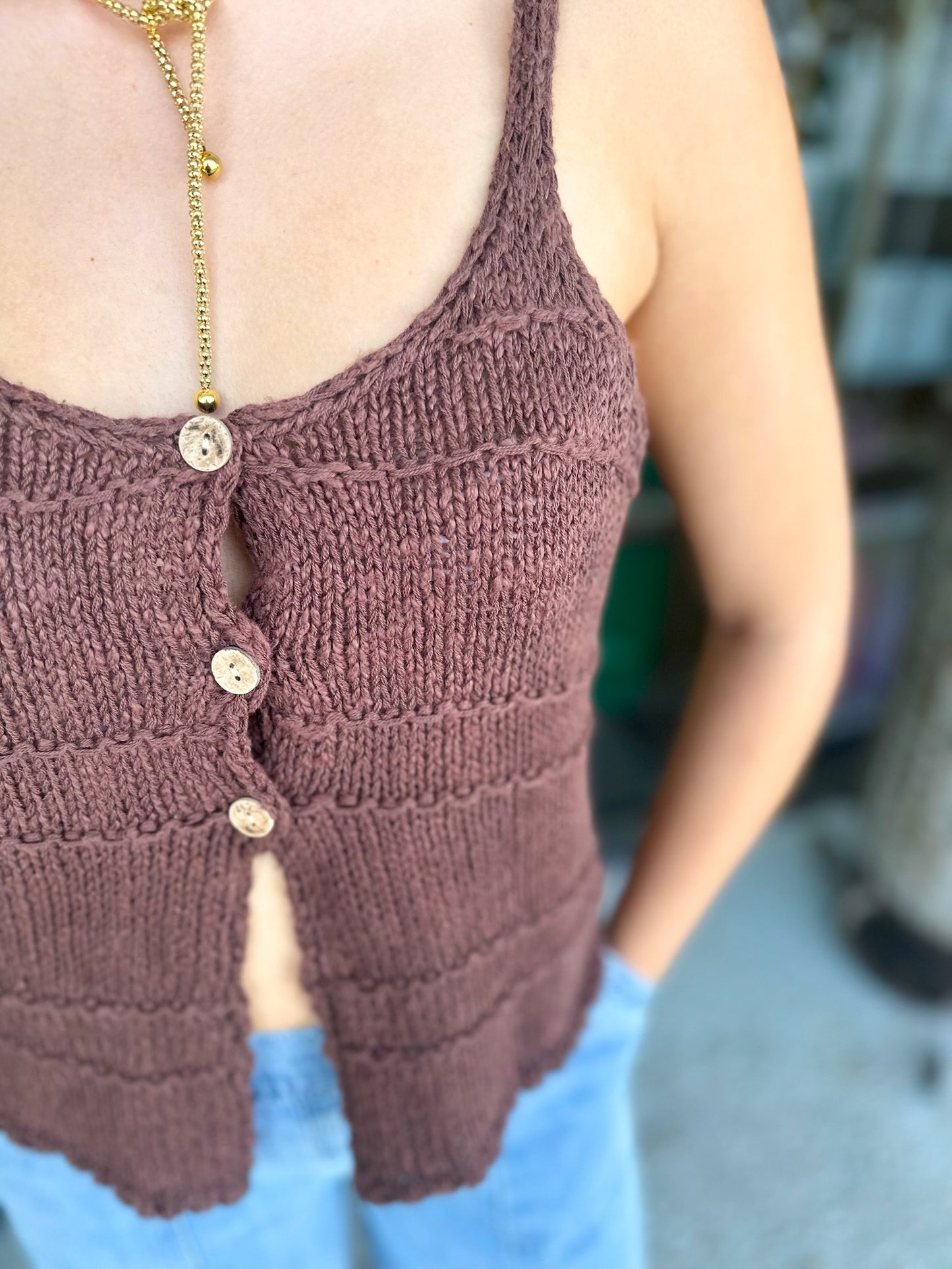 Sophie Top - Dusty Wood