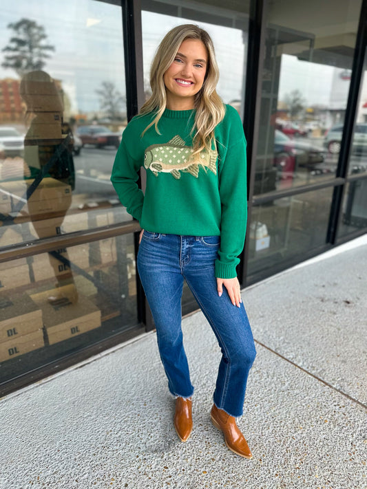 Fishy Fishy Sweater - Forest