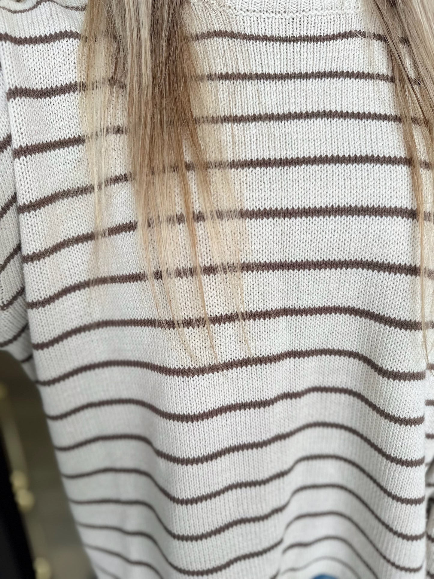 Stripped Drop-Brown/Stone