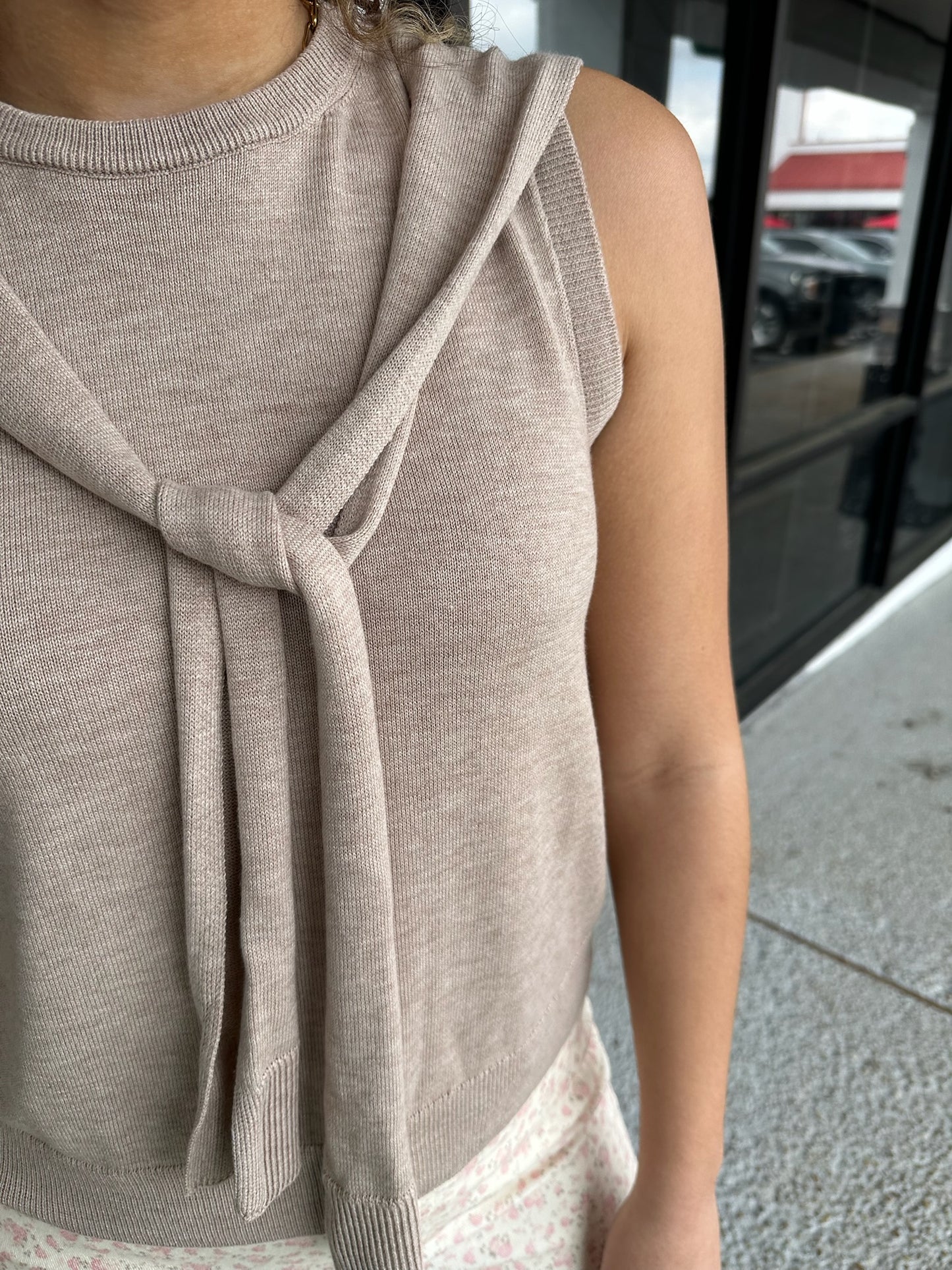 Wrapped Away Top - oatmeal