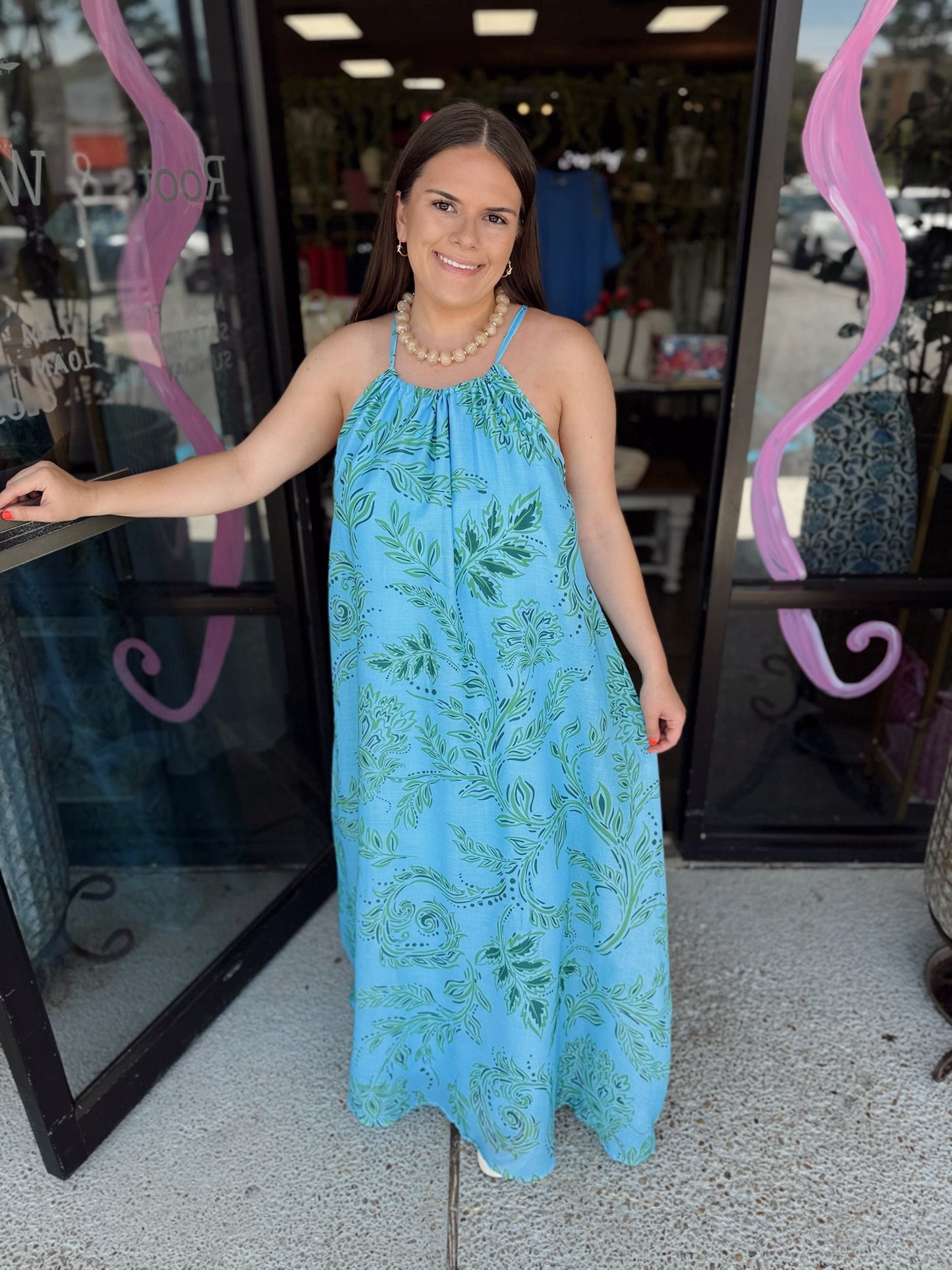 logan dress - blue