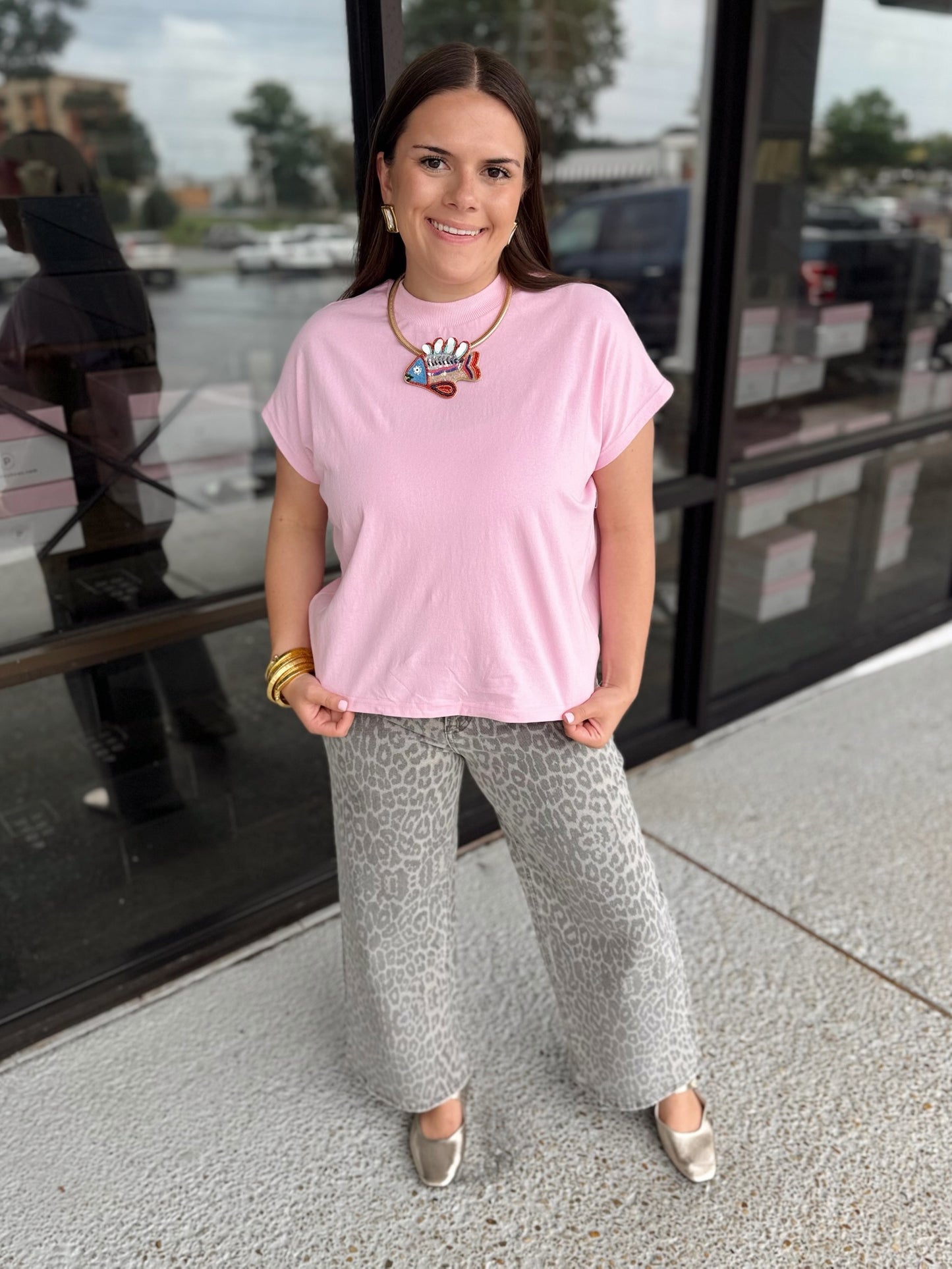 Oversized Muscle Tee - pink