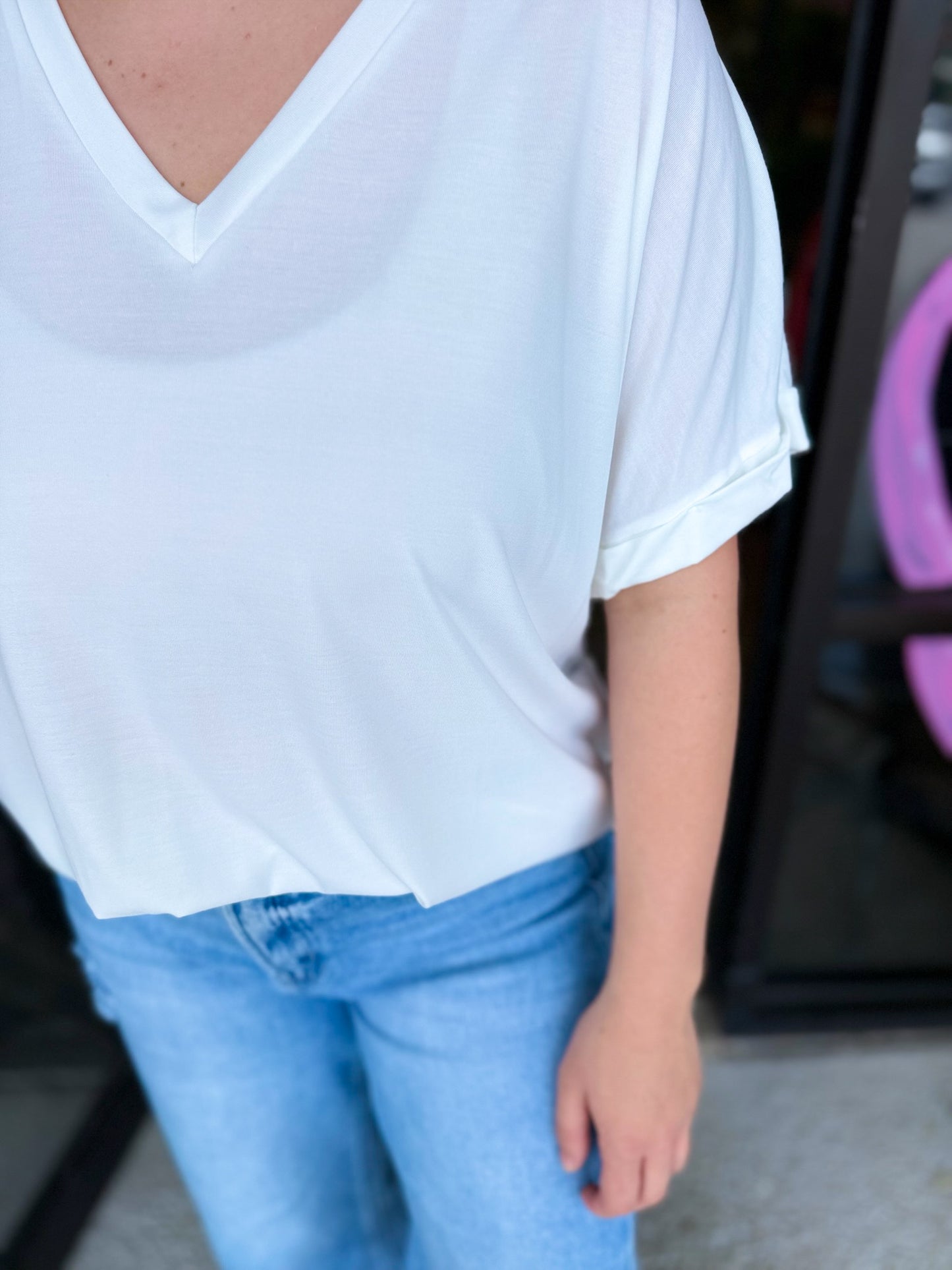 Basic + Comfy Top - off white