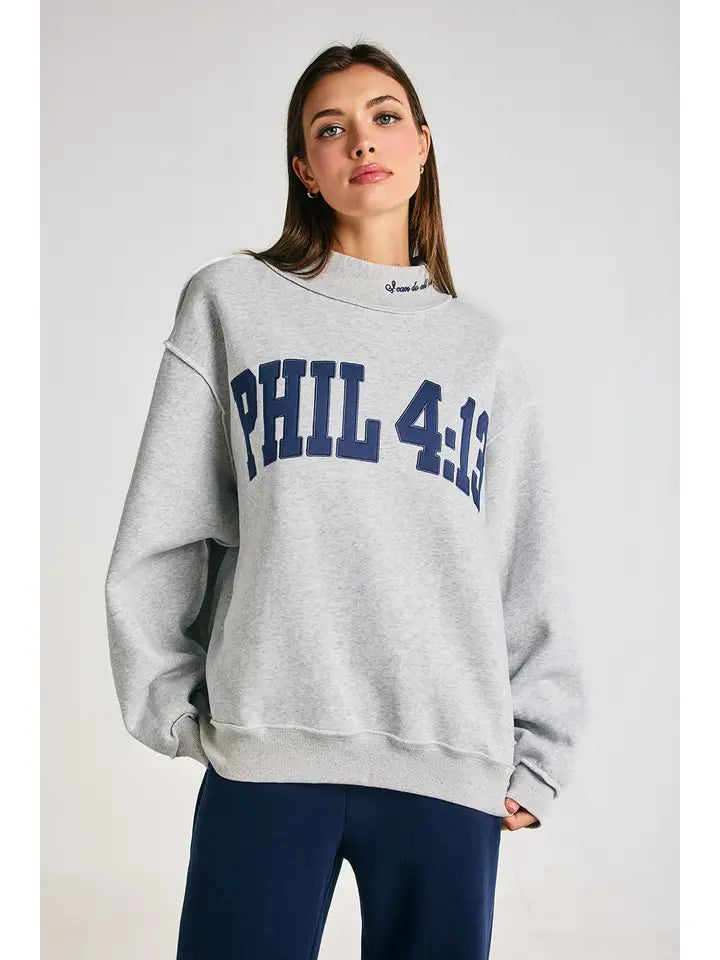 Phil 4:13 Mock-Neck
