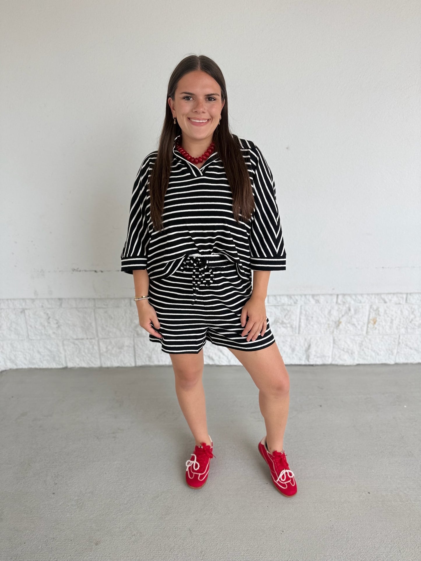 Chandler Stripe Set - black