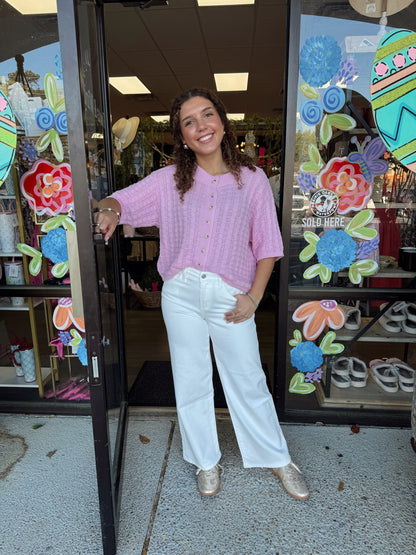 Textured Button up- Ballet
