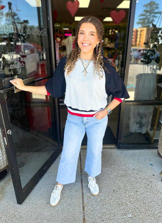 Go Team Go - heather grey/black mix