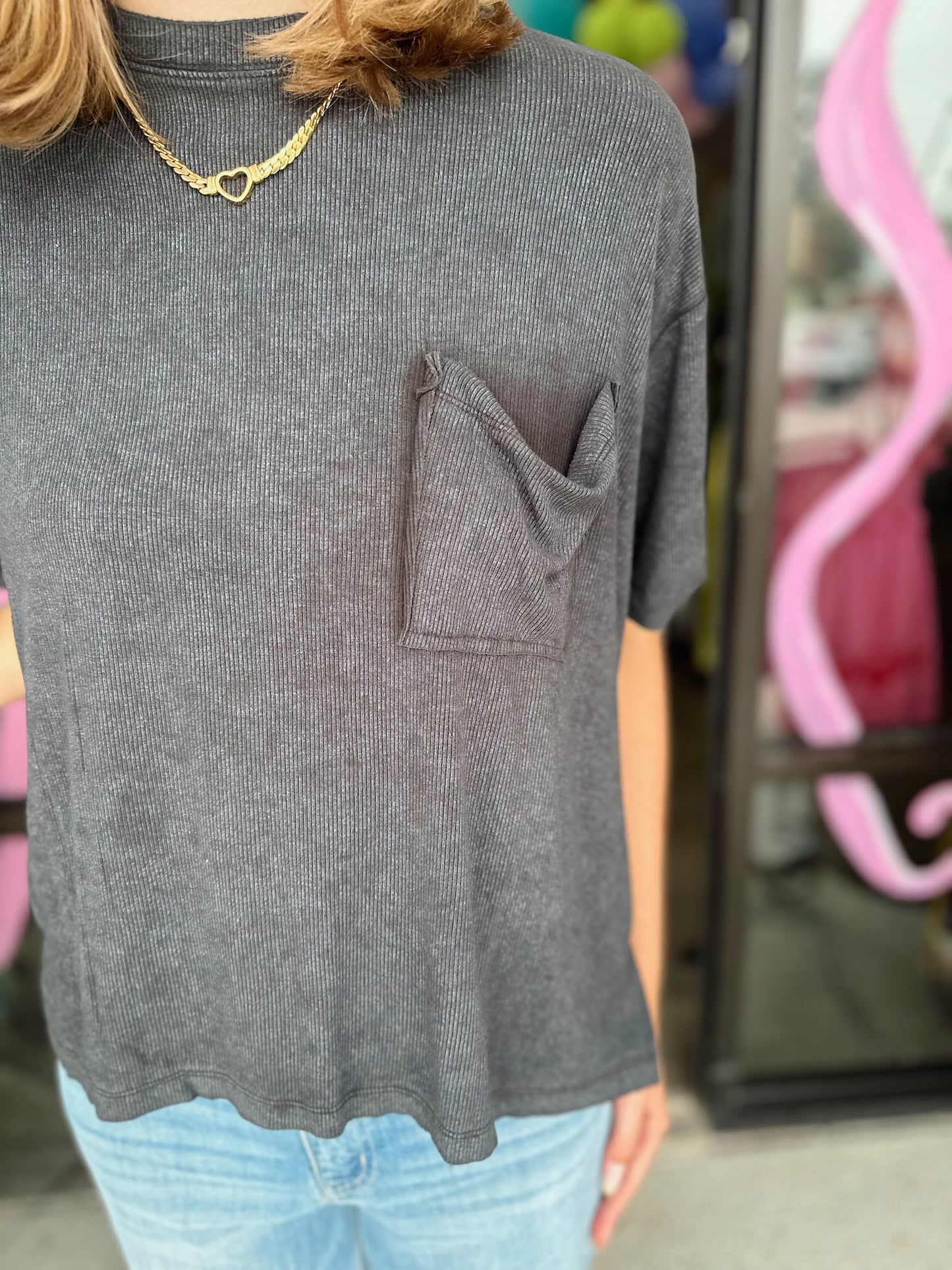 Penie Top - ash black