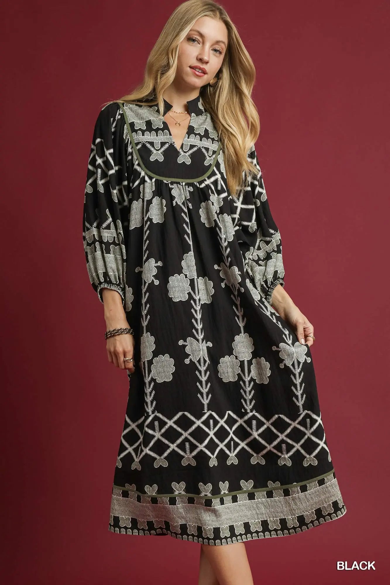 Tribal Midi Dress