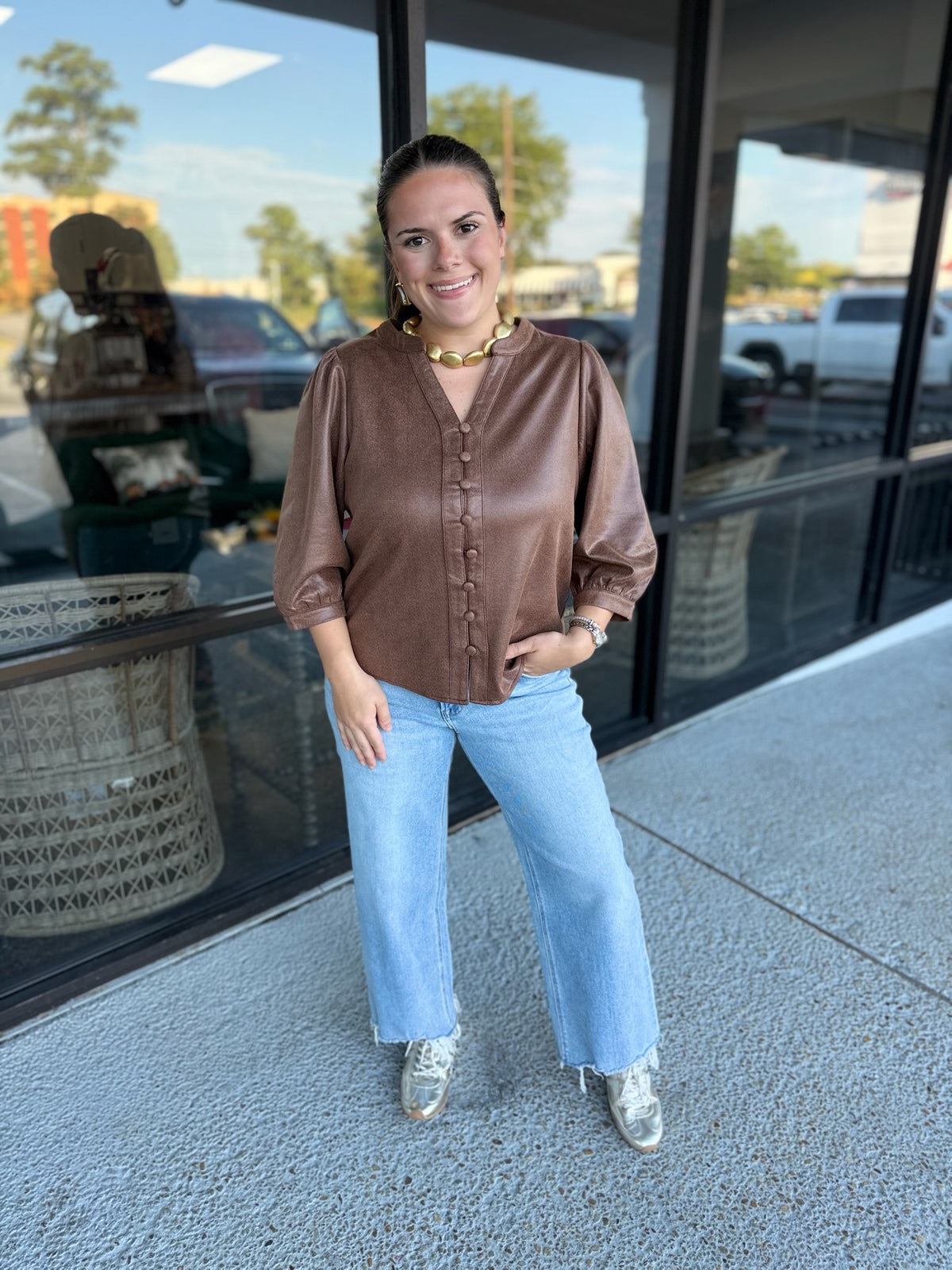 Neutral Babe Top - brown