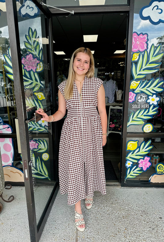 Gingham Time Midi
