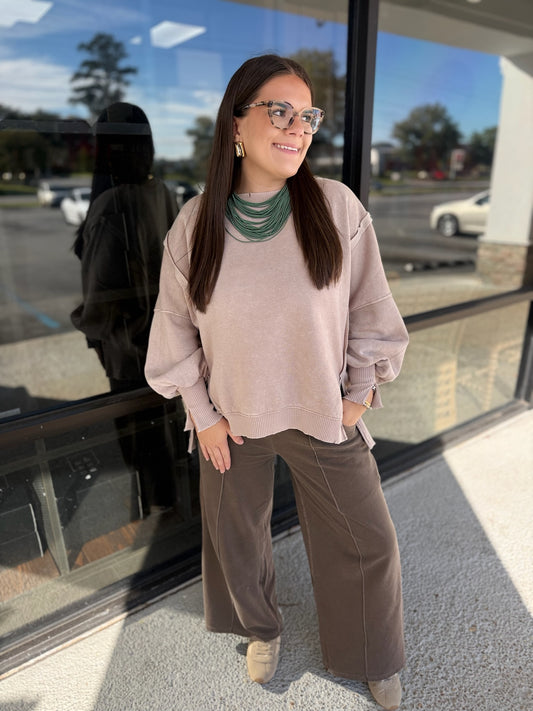 Weathered Please Pants - brown