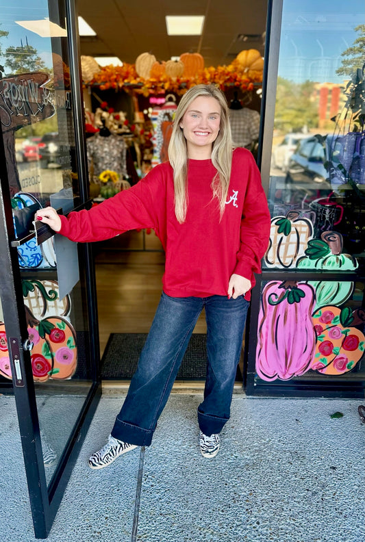 Alabama Barkley Split Crewneck